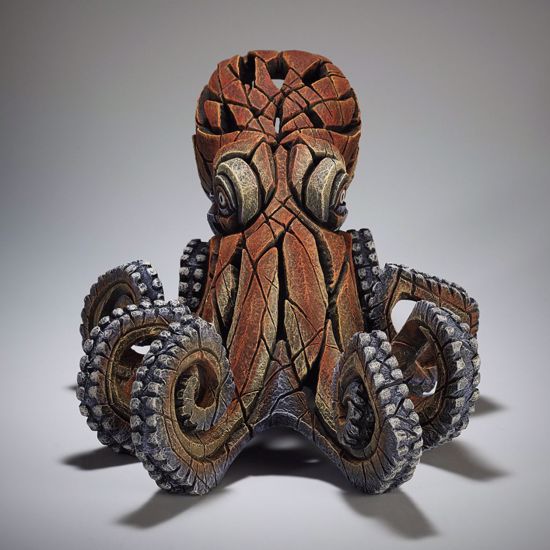 Scultura polpo octopus da tavolo edge artistica artigianale decorata