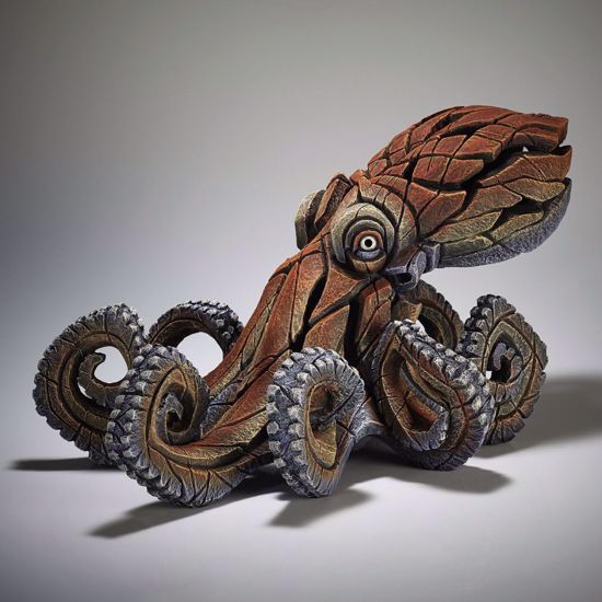 Scultura polpo octopus da tavolo edge artistica artigianale decorata