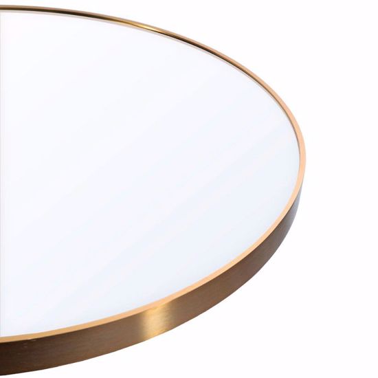 Specchio tondo da parete 90cm cornice oro per bagno soggiorno camera da letto