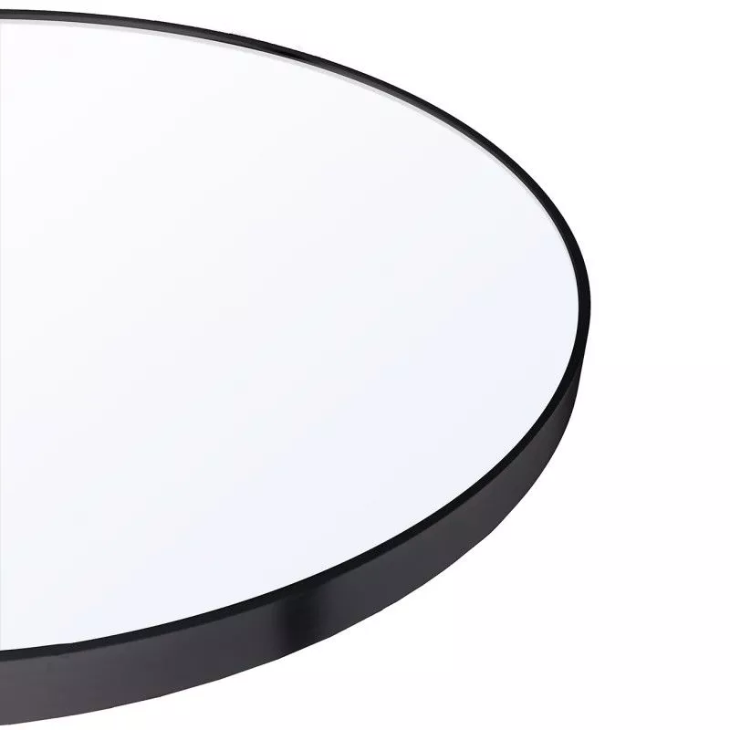 Specchio barocco ovale nero 90xh145 cm