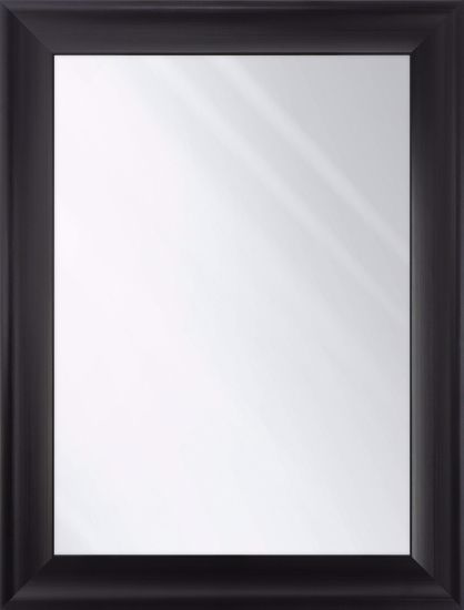 Specchio da parete 50x70 cornice design ondulata nera