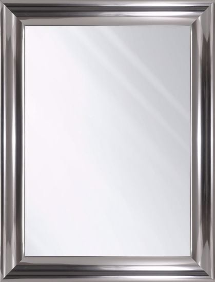 Specchio verticale da parete 50x100 per ingresso cornice grigio nichel