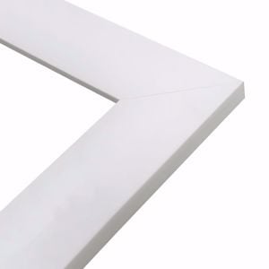 Specchio rettangolare a parete 50x100 cornice bianco lucido moderno
