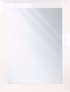 Specchio da parete 50x70 cornice bianco lucido promozione ultimo pezzo