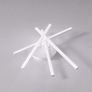 Plafoniera alluminio bianco led 3000k tullia gea luce per salotto moderno