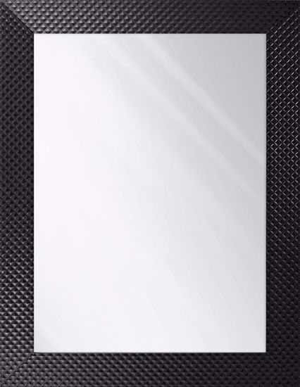 Specchio da parete con cornice nera decorativo 50x100 moderno verticale