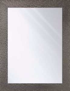 Specchio da parete 50x70 con cornice tonalita tortora design moderno