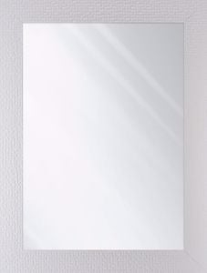 Specchio da parete per camera da letto moderna cornice bianca 50x100