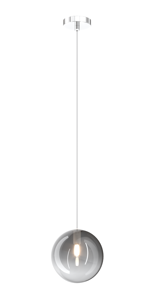 Toplight lampadario pendente per cucina desgin sfera fume