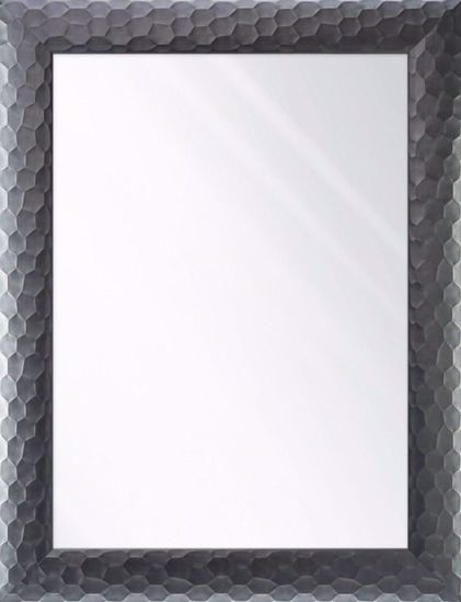 Specchio moderno con cornice da parete 50x70 grigio antracite nido ape