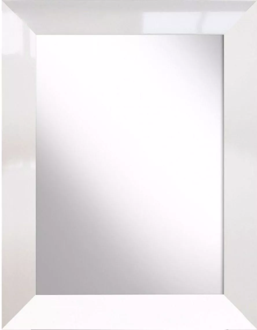 Specchio moderno da parete rettangolare 50x70 cornice bianco - 7129