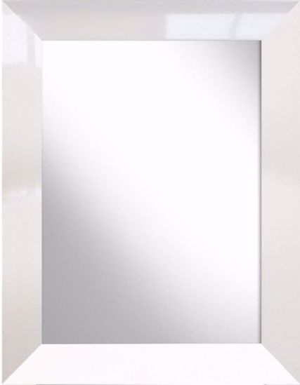 Specchio moderno da parete rettangolare 50x70 cornice bianco