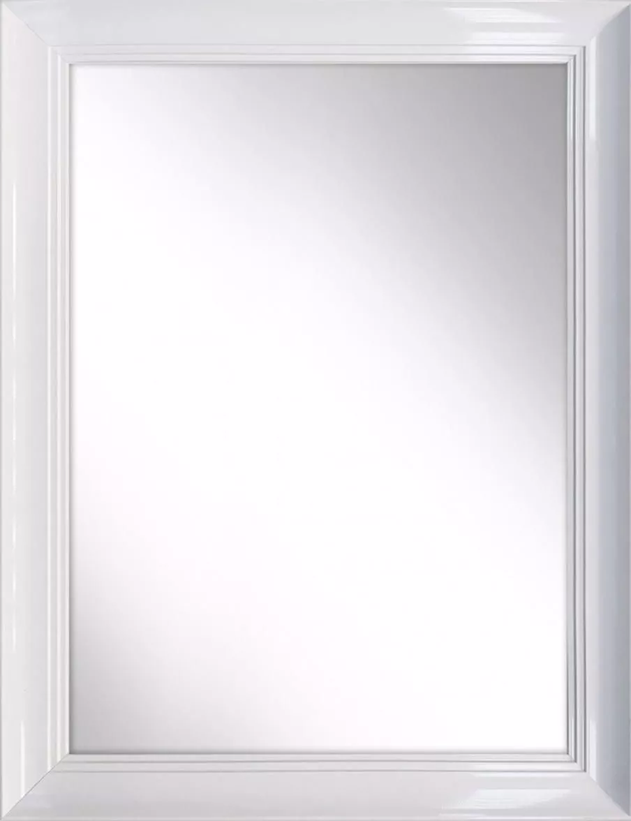 Specchio da parete 50x70 cornice bianca - 712C