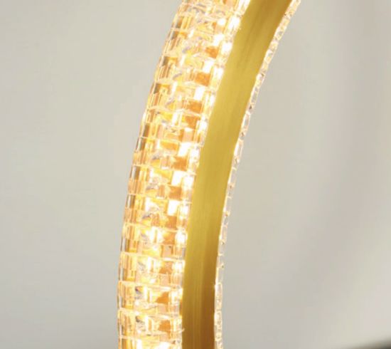 Applique led 19w 3000k lussuoso oro elegante per salone