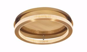 Plafoniera cerchio oro per soggiorno led 60w 3000k dimmerabile luxury