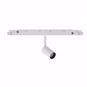 Faretto led bianco lineare 3w 3000k osram orientabile binario monofase 48v