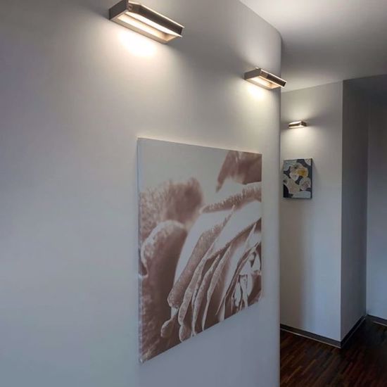 Applique led 10w 4000k vivida axella moderna orientabile bianca