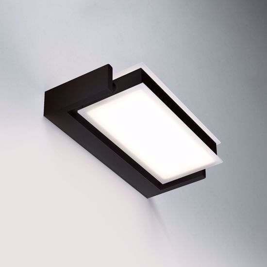 Axella vivida applique led 3000k nero orientabile per salotto moderno