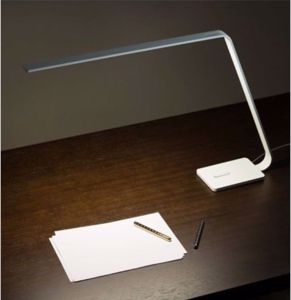 Lama stilnovo lampada da tavolo bianca led 9w 3000k dimmerabile touch da scrivania