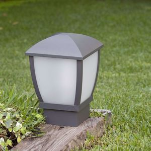 Lampioncino basso lanterna antracite moderna luce esterno giardino ip44