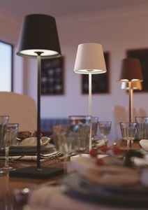 Lampada oro portatile luce per tavolino ristorante esterno interno ip54 senza fili