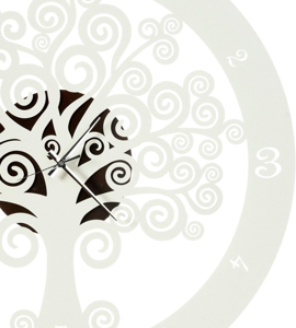 Orologio da parete albero della vita avorio bronzo