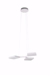Stilnovo quad lampadario moderno bianco led 3000k per salotto