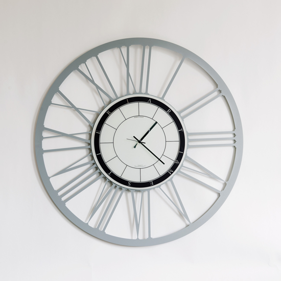 Orologio da parete roman0 alluminio moderno tondo