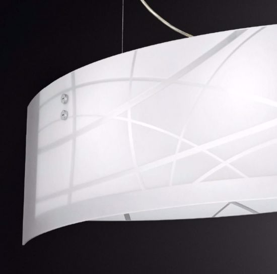 Gea luce lampadario a sospensione vetro design