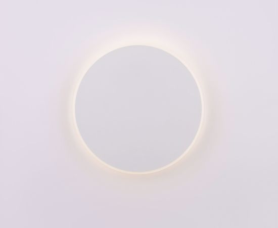Lampada cerchio bianco applique moderna led 20w 3000k per interno