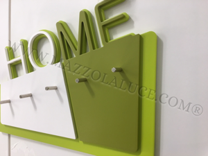 Portachiavi magnetico da parete bianco verde promozione ultimo pezzo