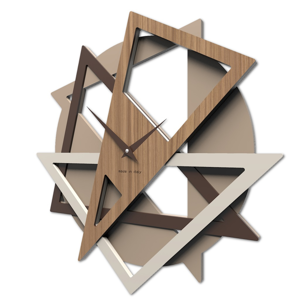 Orologio da parete moderno nocciola legno design originale alta qualità