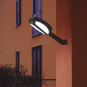 Applique da esterno luce solare ip44 sensore di movimento crepuscolare led 35w 6000k