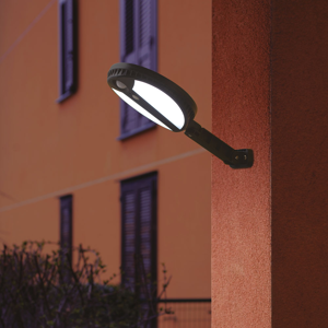 Applique da esterno solare ip44 sensore di movimento crepuscolare led 35w 6000k