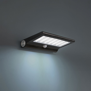 Applique da esterno solare ip44 con sensore crepuscolare di movimento led 8w 6000k