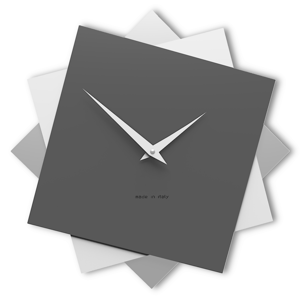 Orologio da parete 35cm grigio quarzo bianco moderno