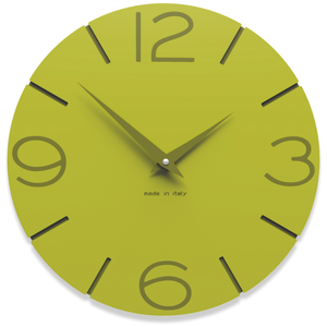 Verde cedro orologio moderno 30 da parete