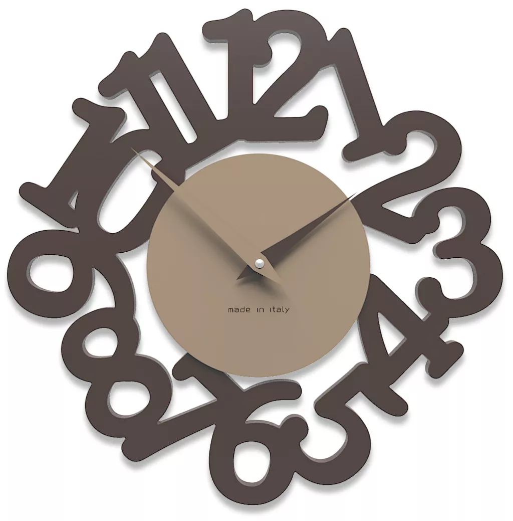 Orologio moderno da parete legno cioccolato - 320C
