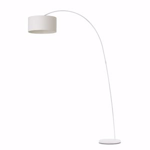 Mazzola luce lampada ad arco bianca moderna
