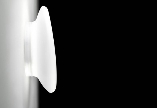 Dynamic stilnovo plafoniera bagno 21w 3000k  vetro bianco ip44