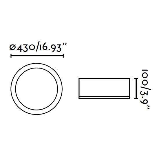 Plafoniera bagno moderno 35w 3000k design rotondo struttura metallo ip44