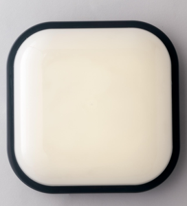 Plafoniera moderna quadrata per bagno policarbonato antracite 30w 4000k ip65