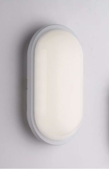 Mazzola luce plafoniera moderna per bagno bianca 20w 3000k ip65