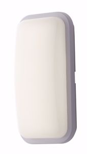Plafoniera per bagno moderno bianca design rettangolare 15w 3000k ip65