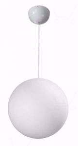 Lampada a sospensione ip65 sfera bianca 28 cm linea light oh! per esterno