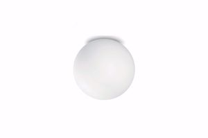 Plafoniera bagno sfera bianca 38cm linea light oh! ip65
