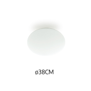 Linea light oh! smash out plafoniera da bagno ip65 38cm plastica bianca traslucido