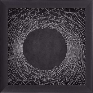 Quadro canvas astratto mazzola luce effetto ragnatela bianco e nero moderno