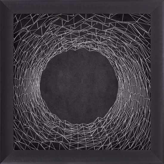 Quadro canvas astratto mazzola luce effetto ragnatela bianco e nero moderno