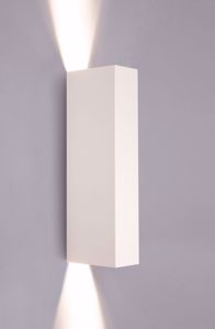 Applique moderna bianca fascio luce stretto per interni